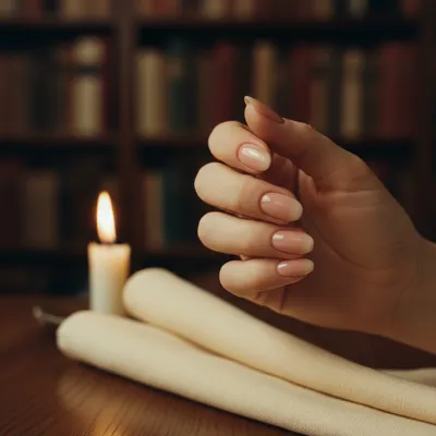 Date-night Old-money Sheer Rosy-nude Short Oval Nails