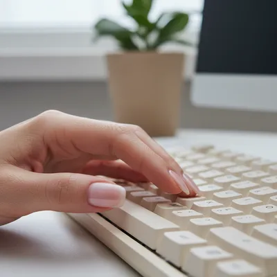 Office Work-appropriate Sheer Pink Squoval Nails